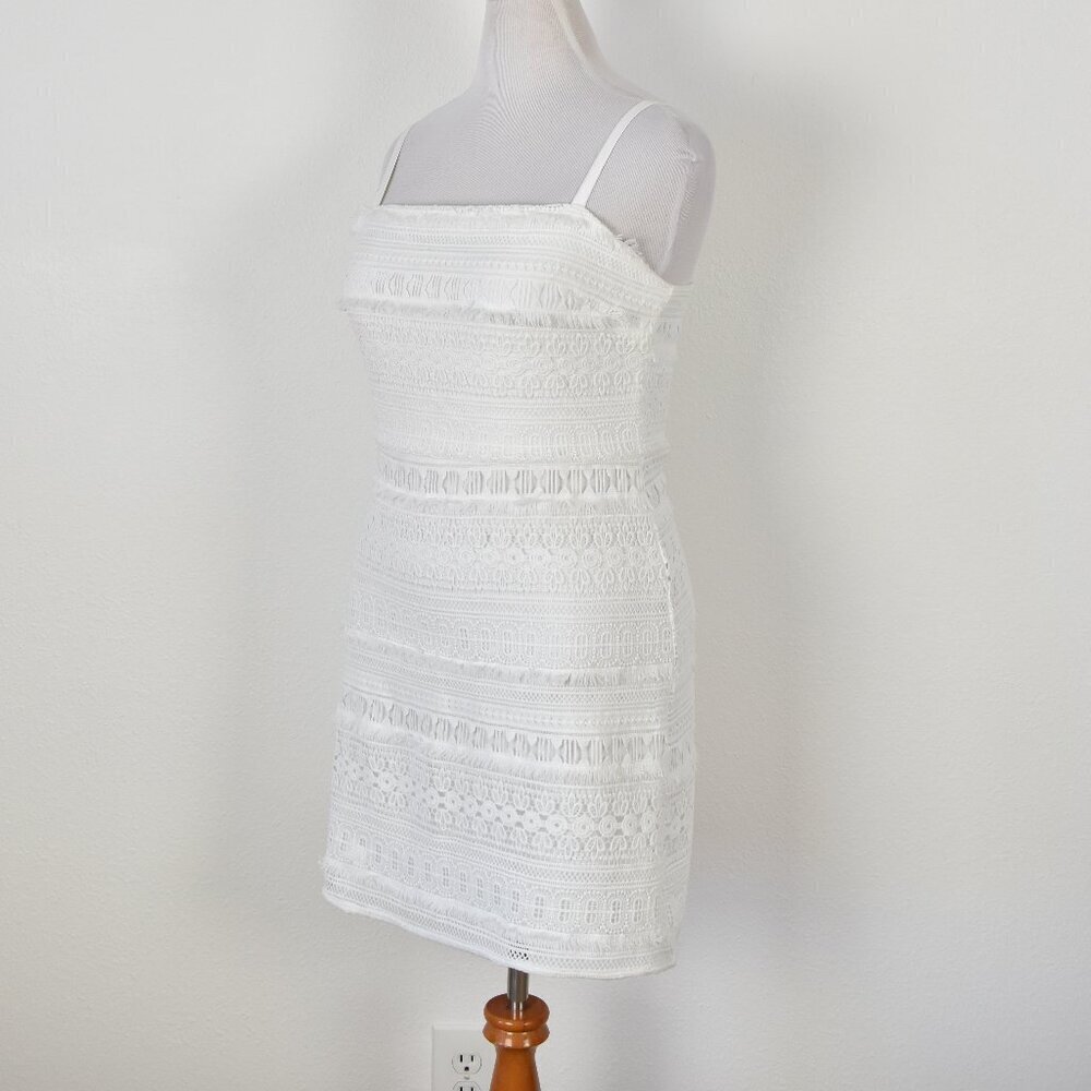 Sam Edelman Fringe Chemical Lace Mini Dress NEW - 12 - Picture 3 of 10